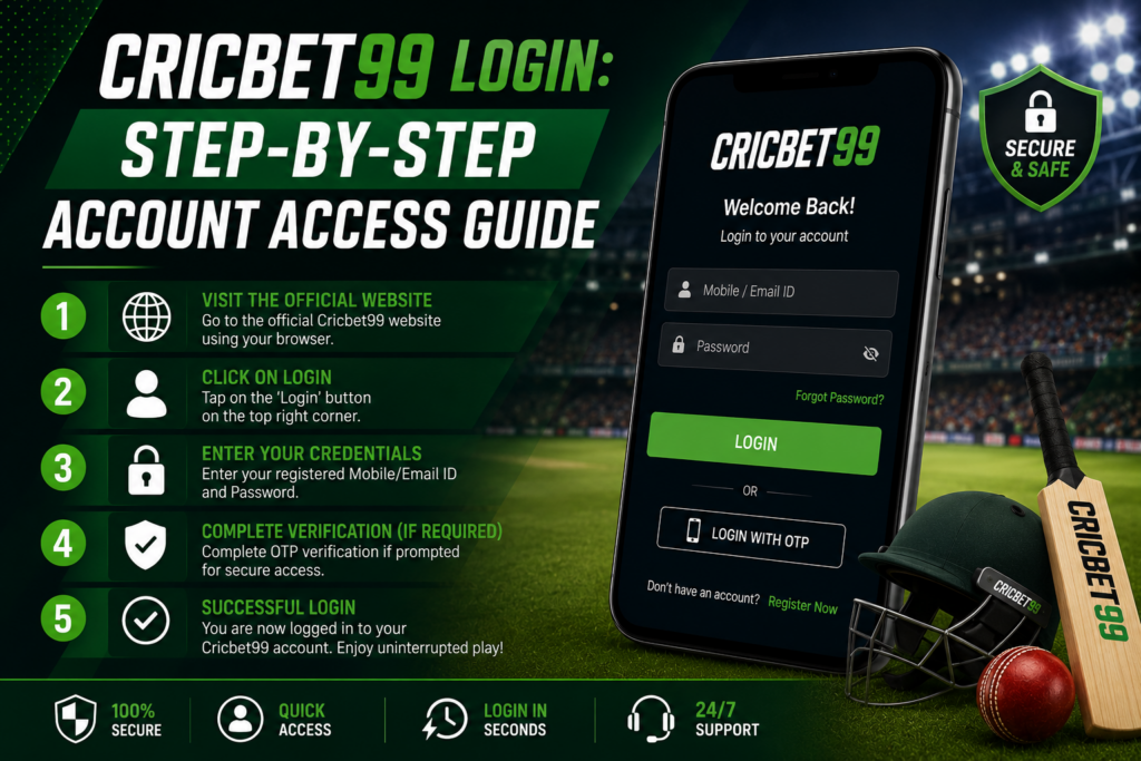 Cricbet99 Login: Step-by-Step Account Access Guide